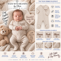 The Teddy Ribbed Sleepsuit