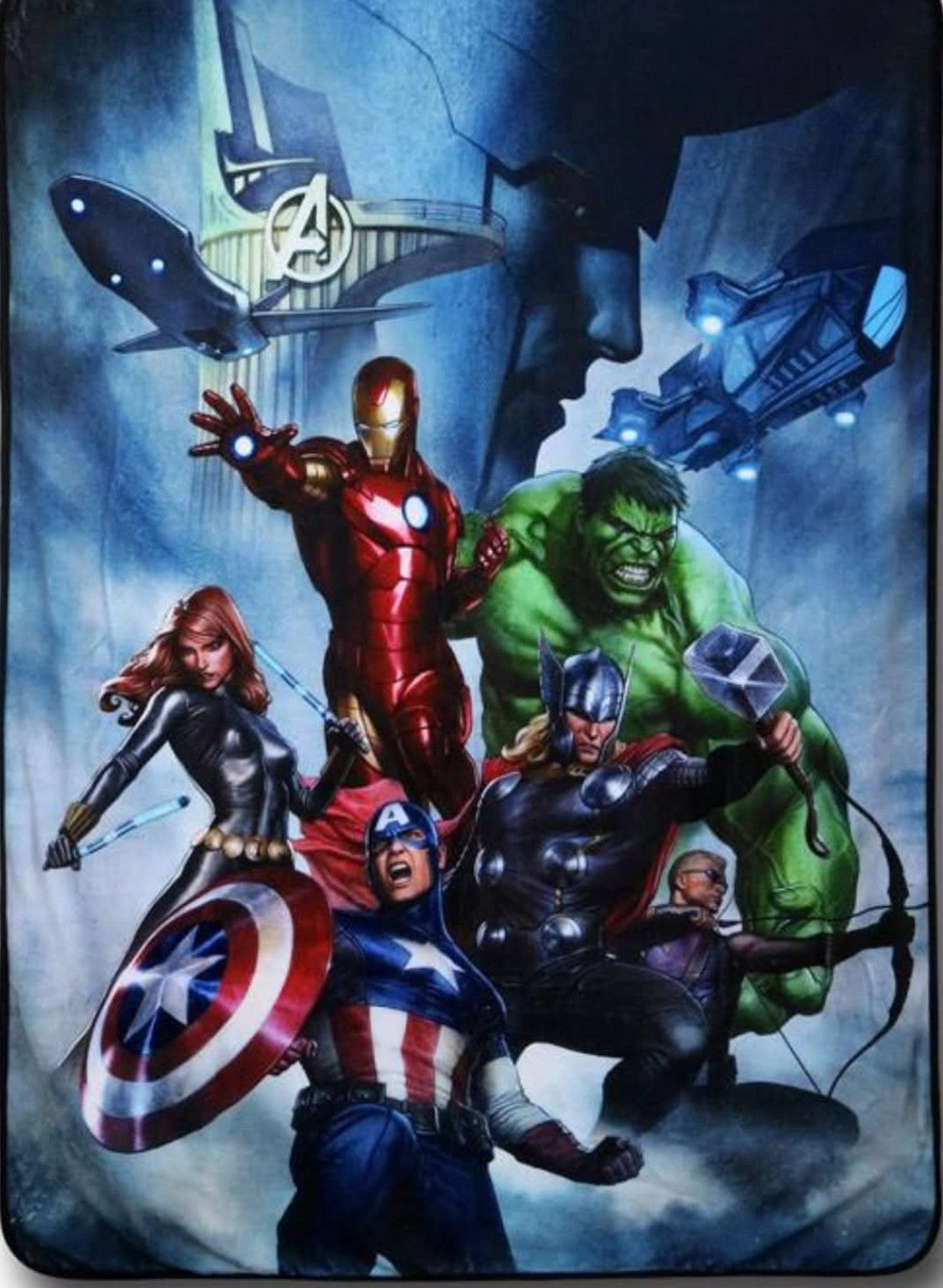 Avengers kids character blanket reference image