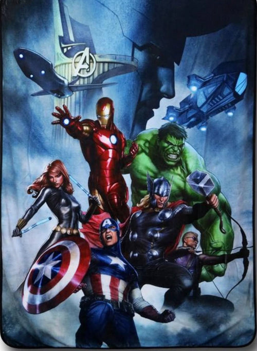 Avengers kids character blanket reference image