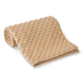 BH003 Minky Fleece Blanket - Camel
