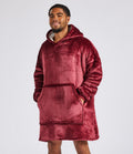 The Cloud Wrap Personalised Hooded Blanket in Burgundy