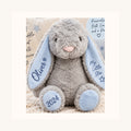 The Personalised Keepsake Bunny - Baby Blue full product view