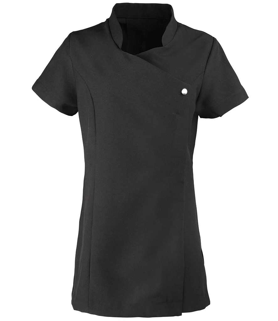 The Signature Workwear Tunic in black - front