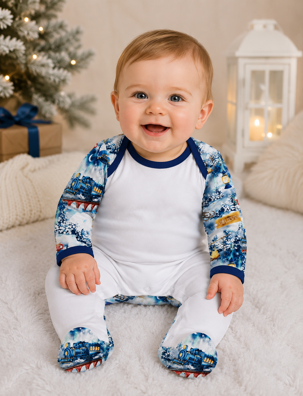 Snowbell baby Christmas romper