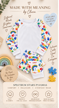 Spectrum Stars adult pyjamas by Made With Meaning by Olivia