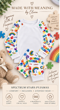 Spectrum Stars children's pyjamas by Made With Meaning by Olivia